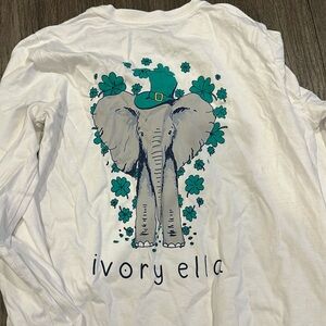 Ivory Ella long sleeve shamrock